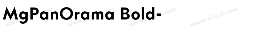 MgPanOrama Bold字体转换